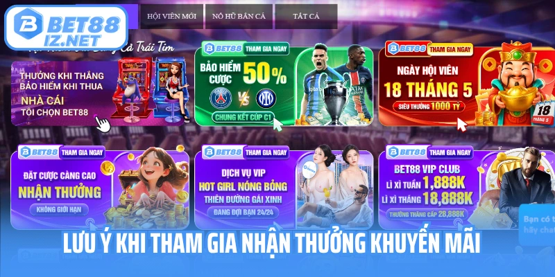 Lưu ý khi tham gia nhận thưởng khuyến mãi